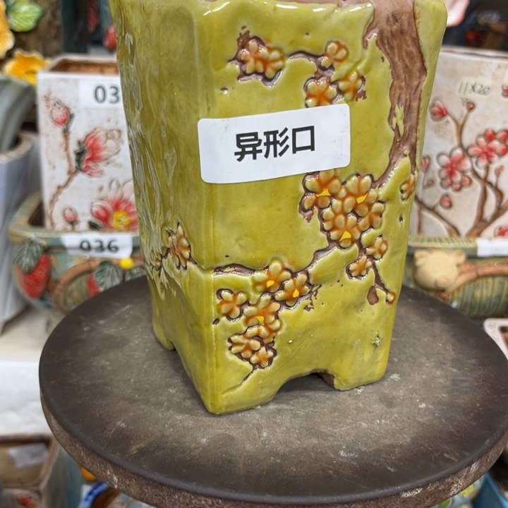 紫砂花盆粗陶材质多肉花盆