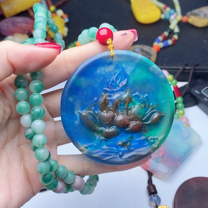 蜜蜡颈饰未镶嵌215套装