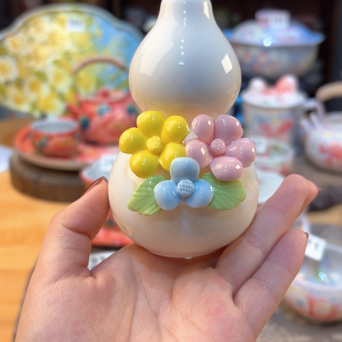 景德镇手绘高温釉下彩陶瓷茶具