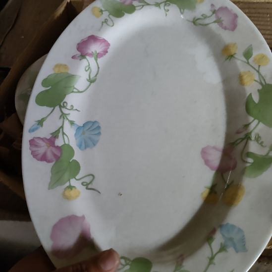 陶瓷六厂骨瓷鱼盘一支