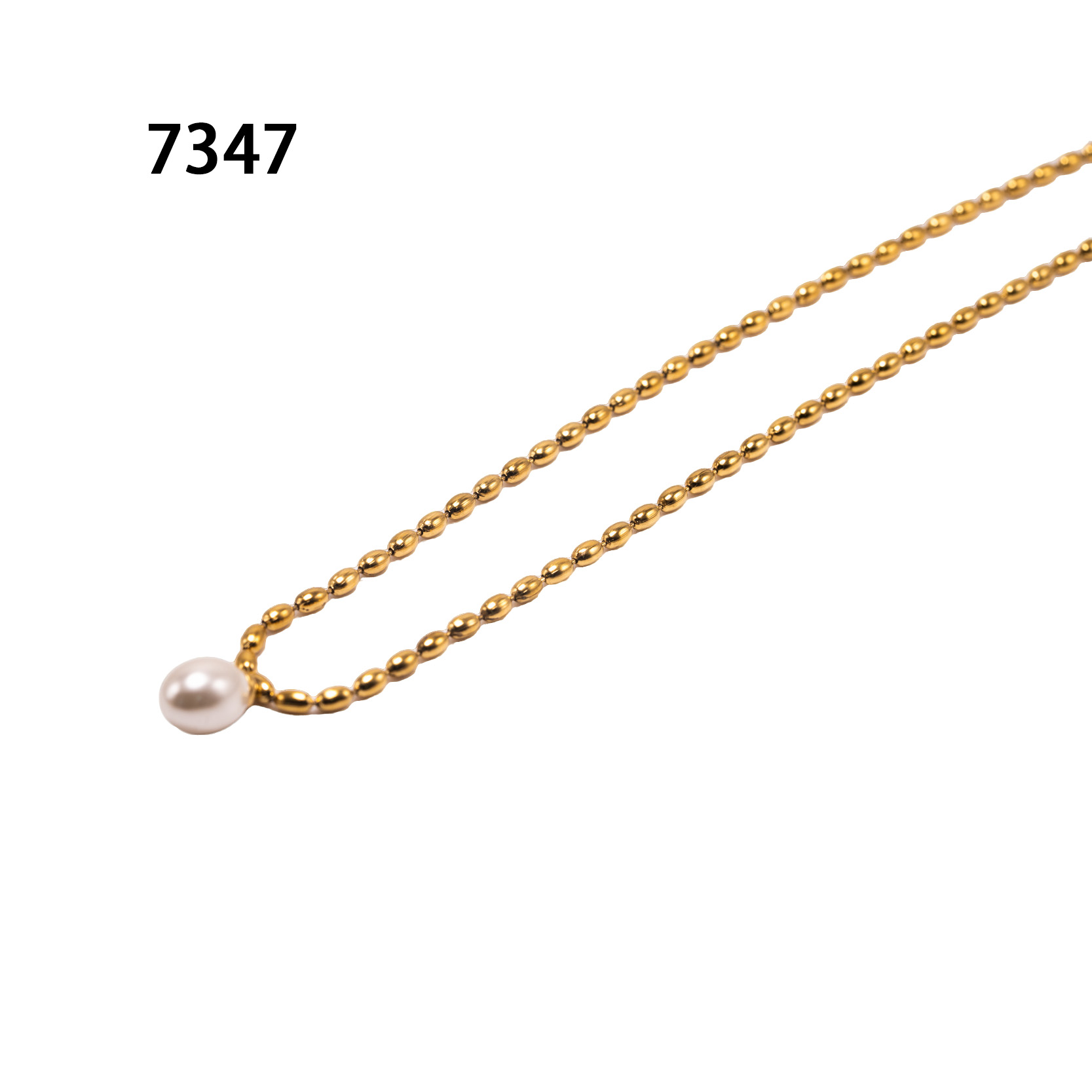 铜合金项链 时尚百搭炫彩轻奢项链～7347