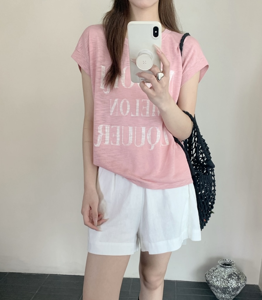 夏装新款，韩系多吧安色薄款短袖