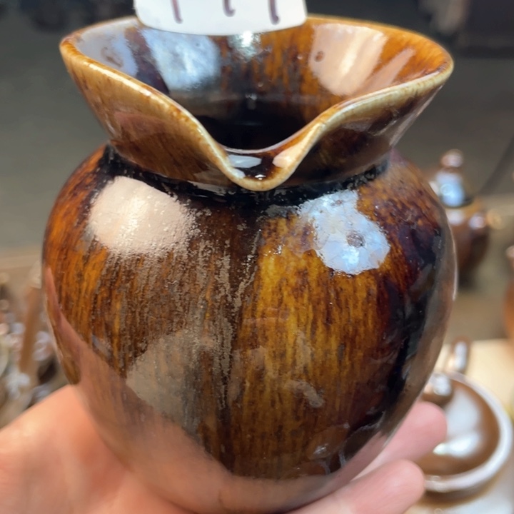 壶刮***业建水紫陶白泥柴烧公道杯