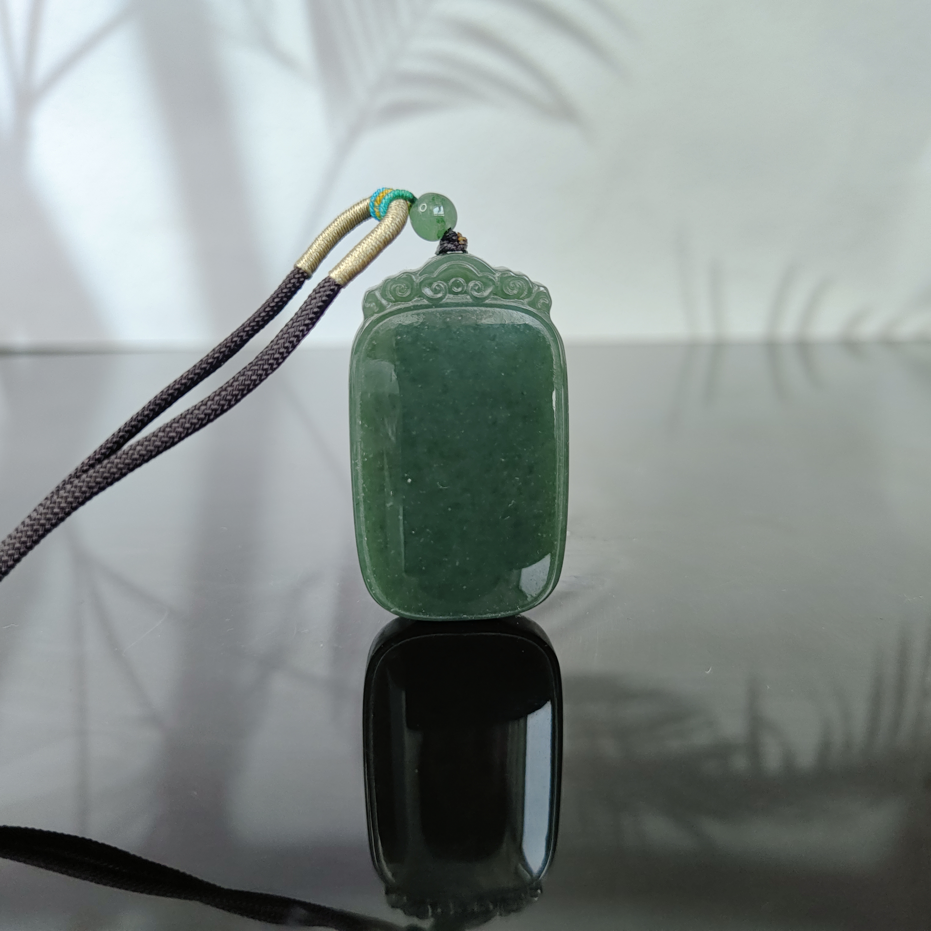 R和田玉无事牌吊坠0049