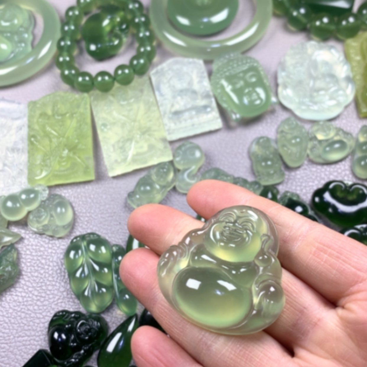 【闪购商品】蛇纹石玉岫玉未镶嵌