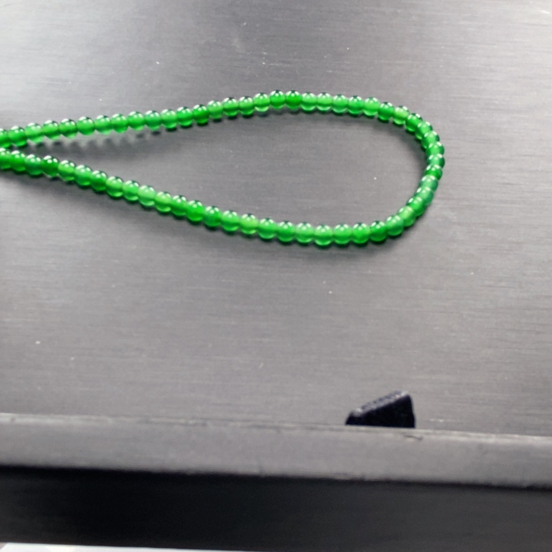 翡翠手串未镶嵌多样性发货卡3。60颗