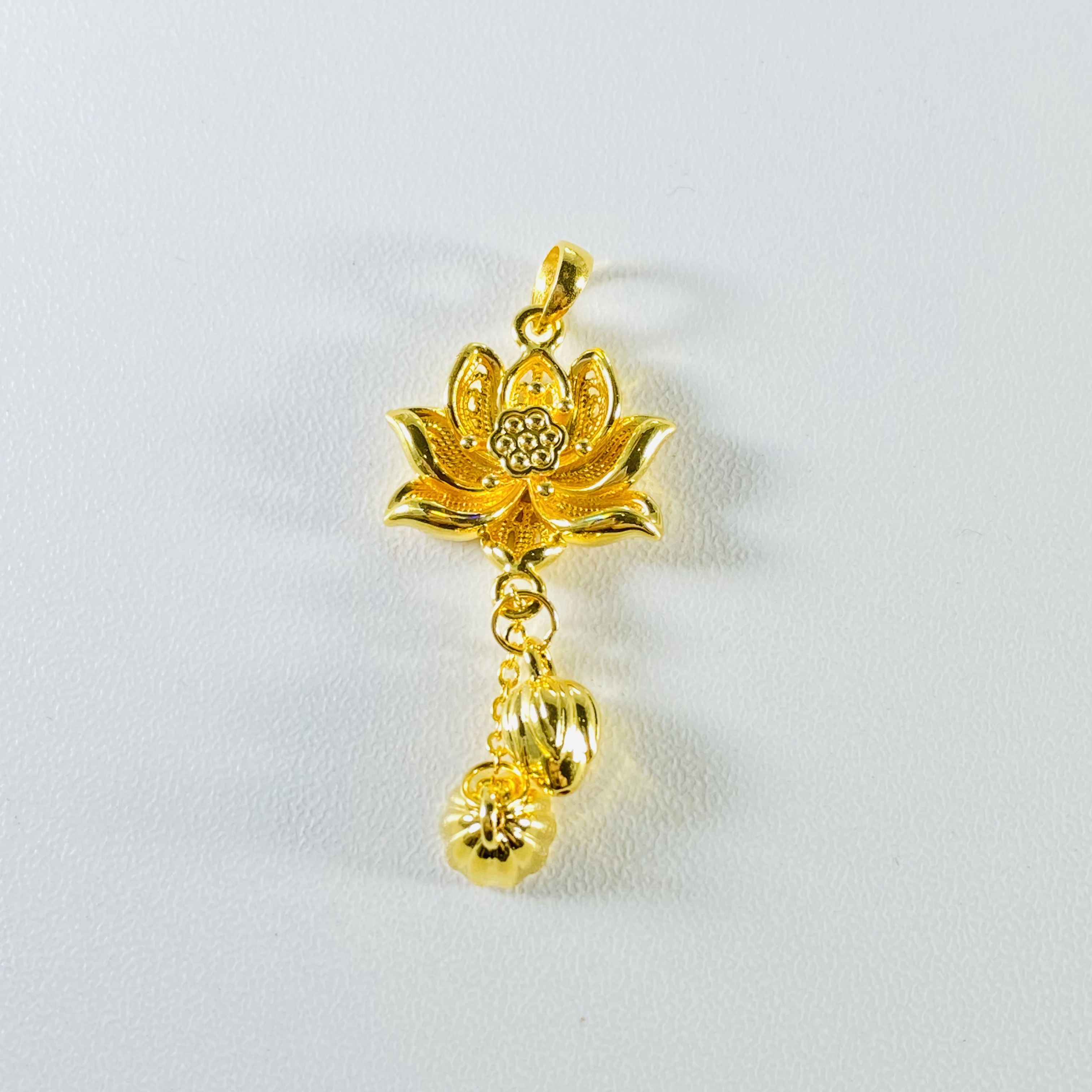 足金999 黄金莲花两世欢 1.75