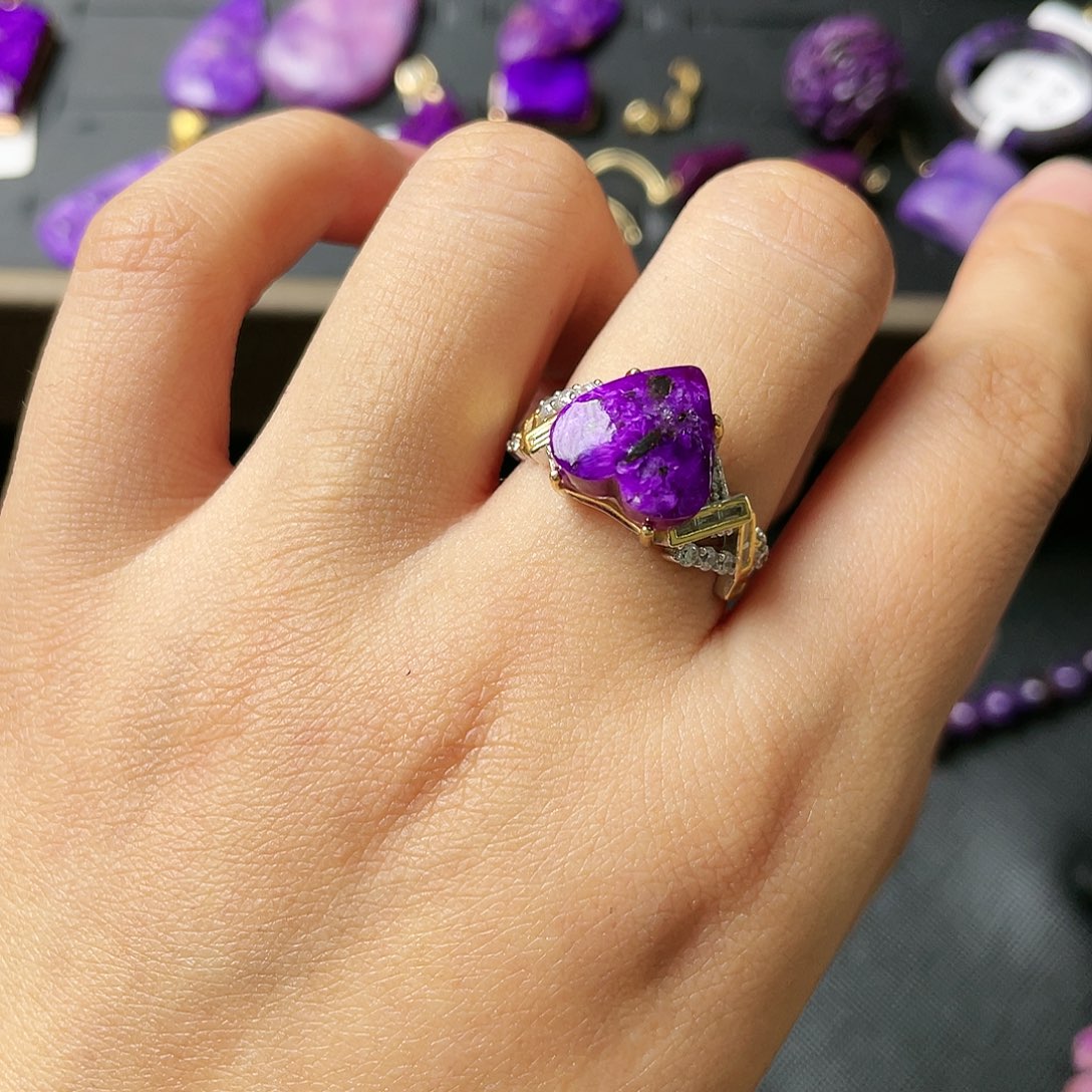 苏纪石（舒俱来）戒指银S925镶嵌