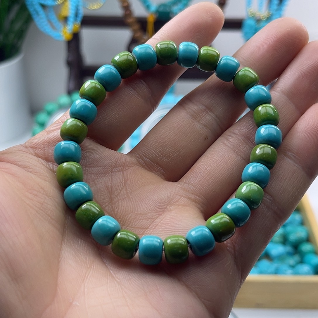 【阿吉甄选】湖北十堰原DIY矿8m干净炫彩老型手串