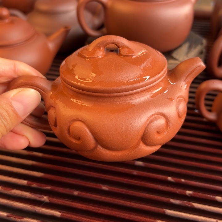 紫砂茶案降坡如意150cv