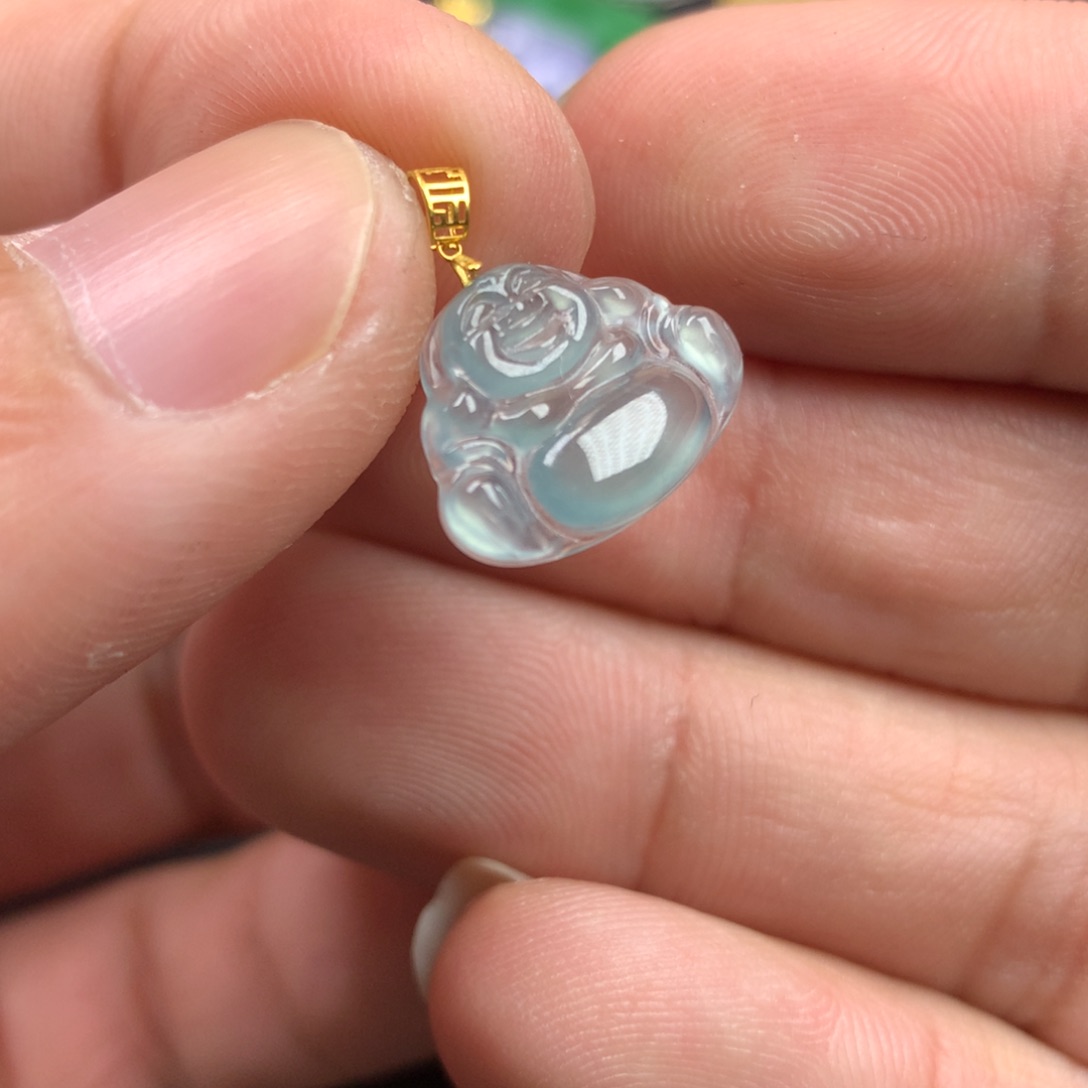 【闪购商品】颈饰18K金镶嵌翡翠翡翠