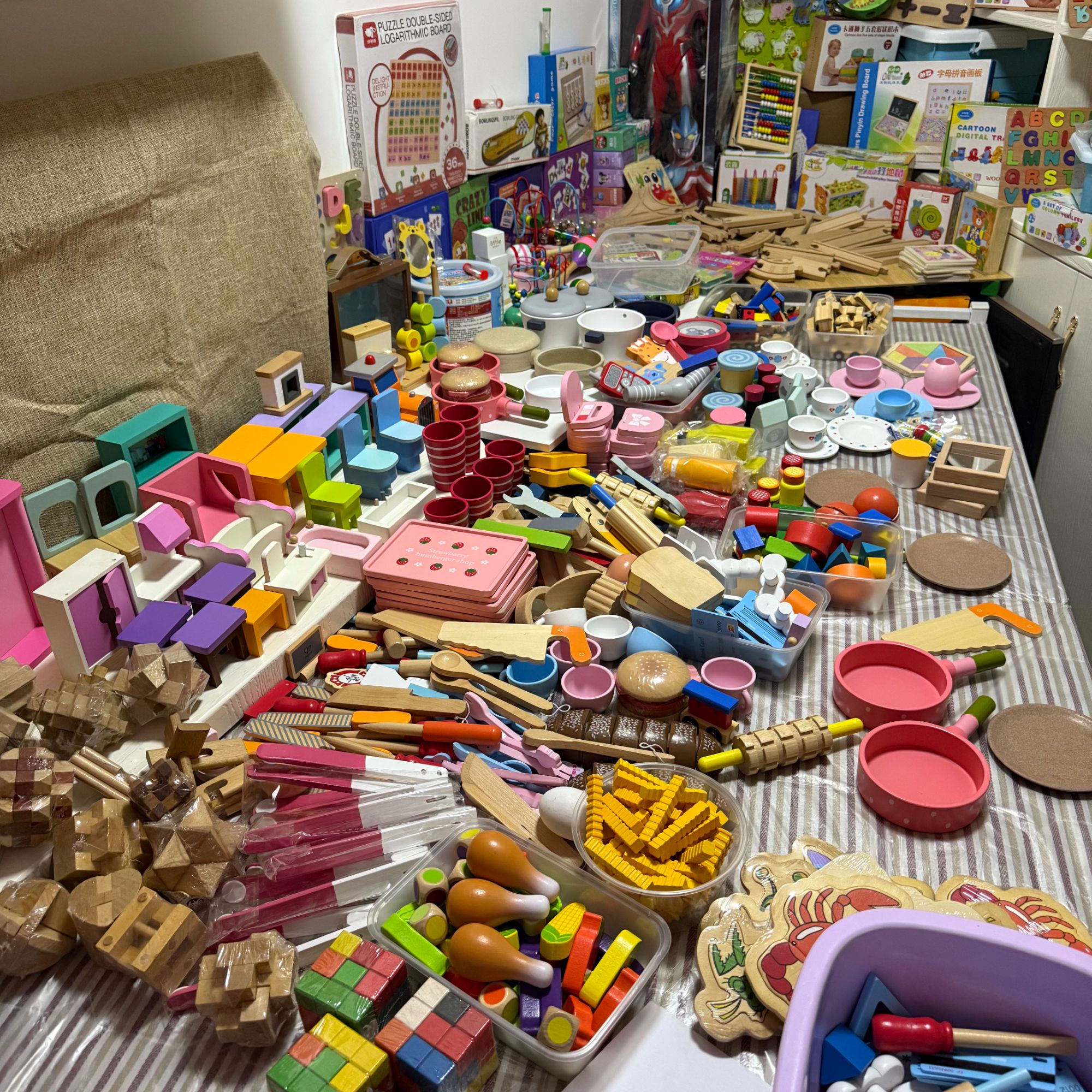 直播间自选木玩商品各类木制玩具批发清仓处理益智动脑满15元包邮