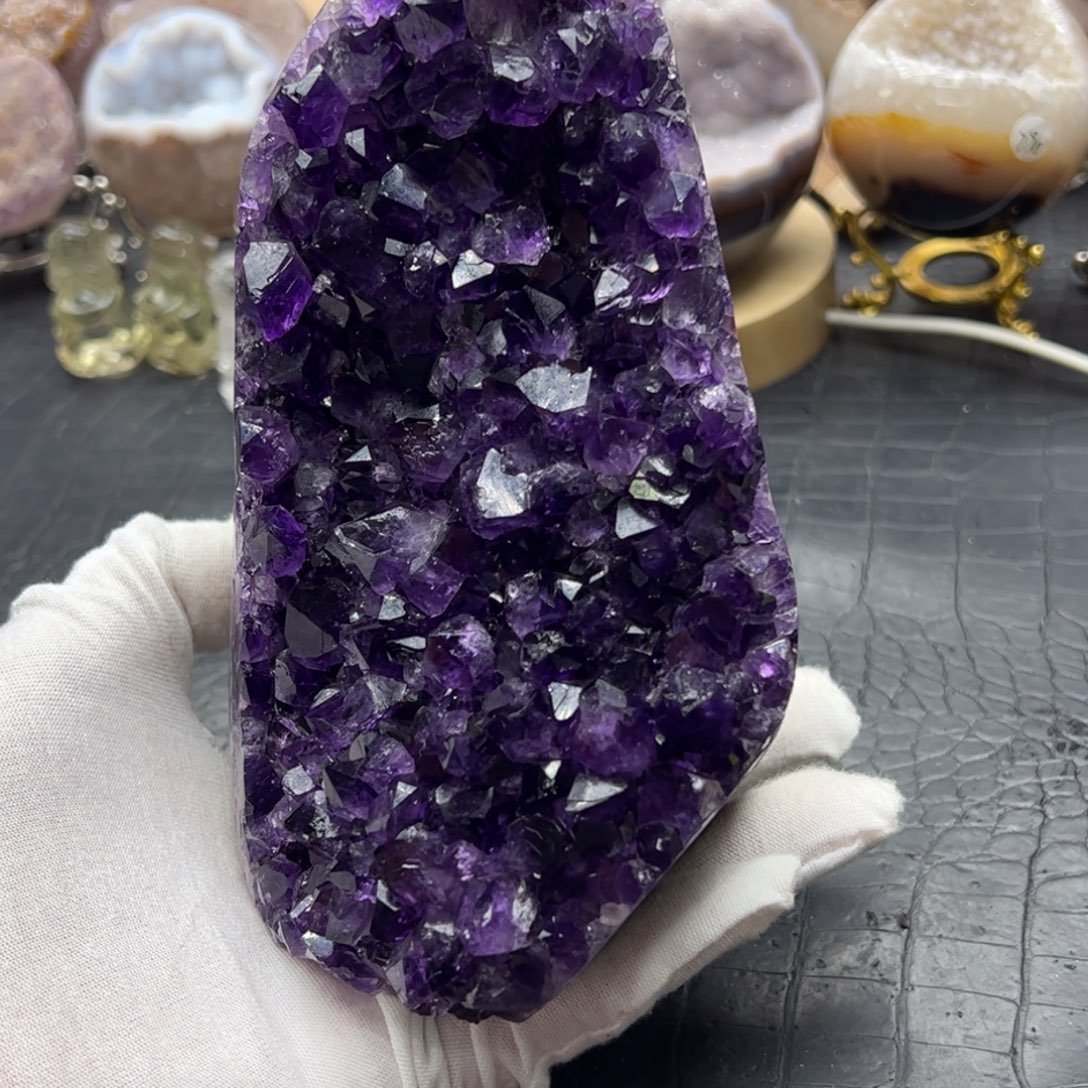 水晶珠宝半成品未镶嵌帝紫大牙晶镇10
