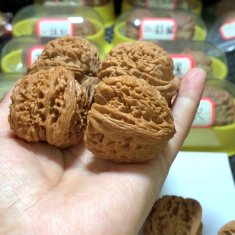 吊坠文玩核桃素*?50南疆，凹底南疆两对