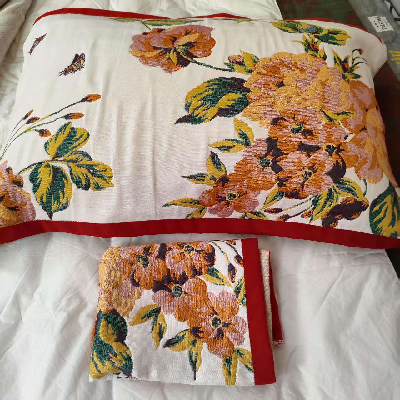 花蝶52*78纱布舒适柔软枕巾