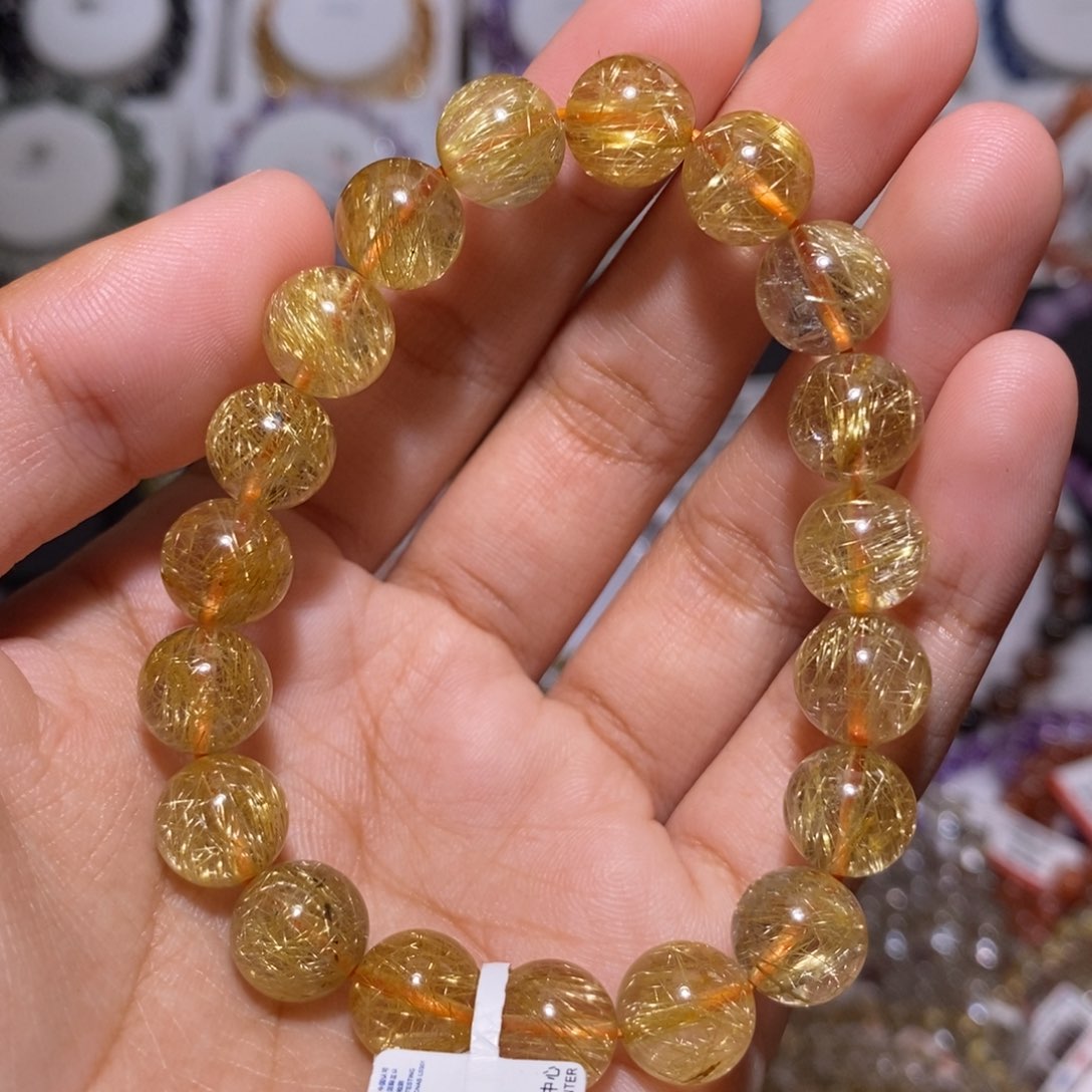 【闪购商品】发晶手串未镶嵌烟花钛晶10.3mm