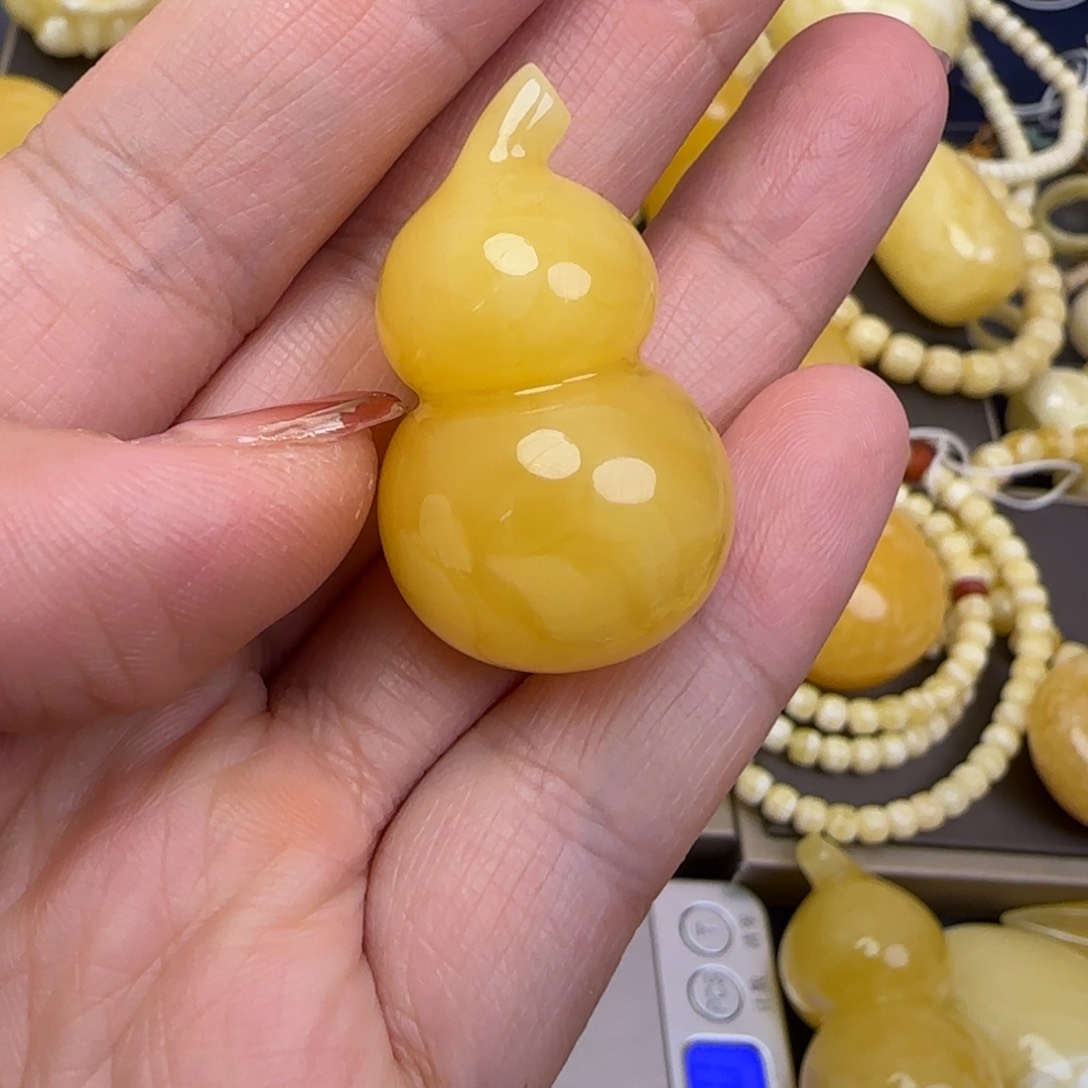 蜜蜡颈饰未镶嵌天然蜜蜡