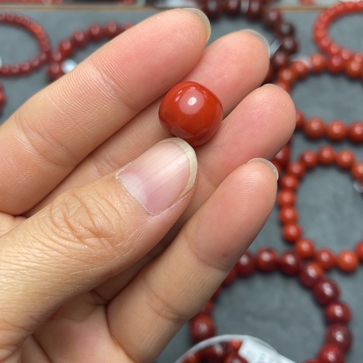 南红玛瑙单珠13多样性发1未镶嵌