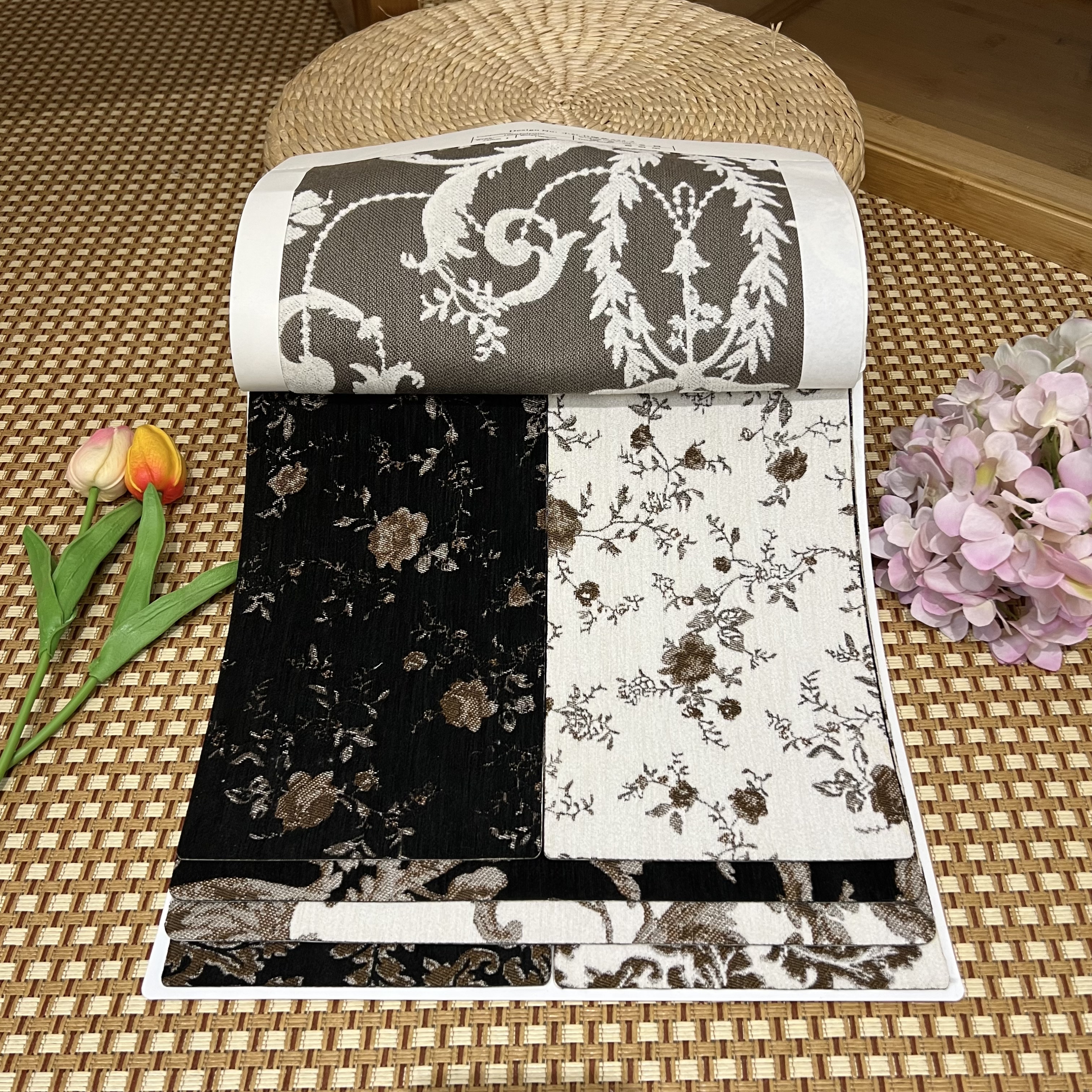 2025新品 爆款A22版本 法式复古宫廷风适用卧室精美花纹窗帘吊卡