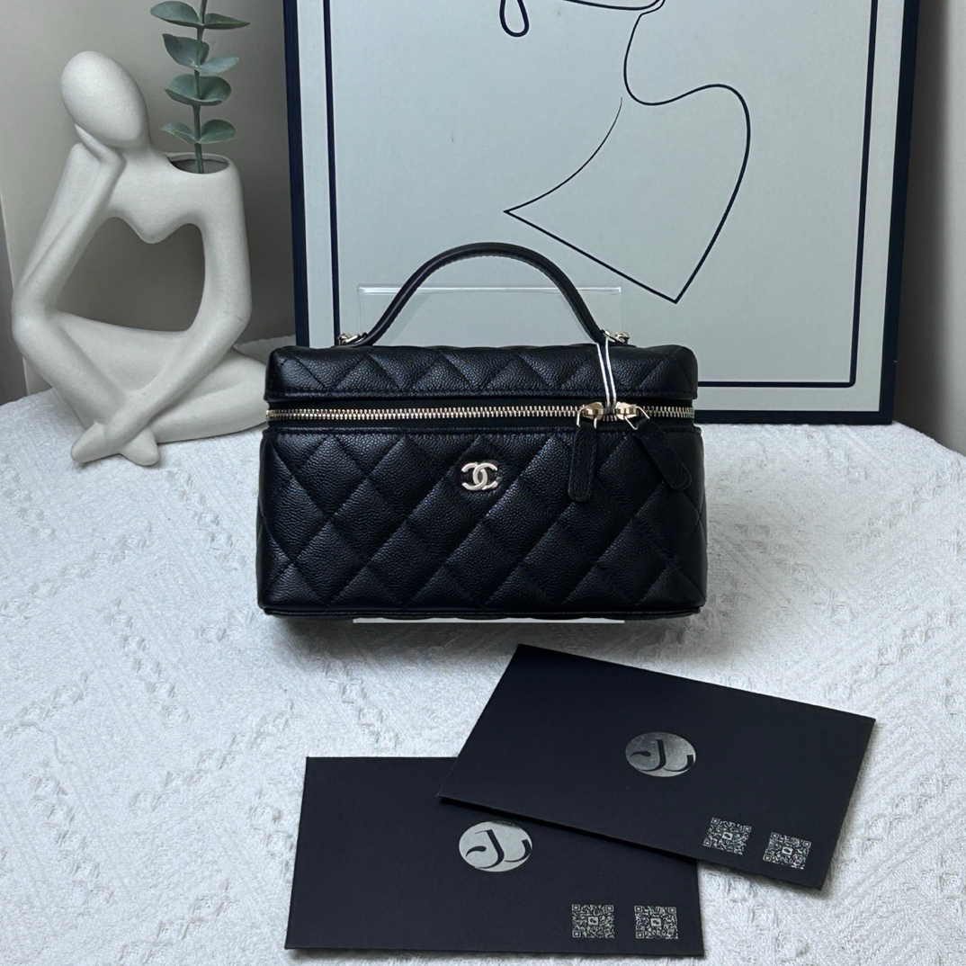 95新 Chanel/香奈儿 LP饭盒黑 25年 芯片款 /JW8425