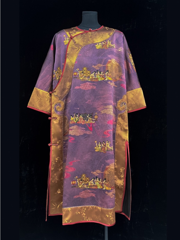 【十三郎】秋冬新款真丝香云纱连衣裙241602