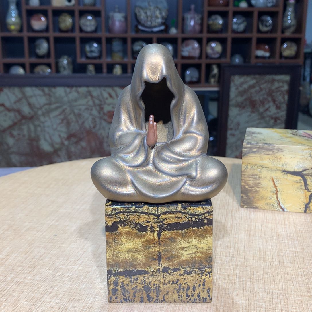 紫砂广西国画石摆件，收藏观赏广西国画石，收藏观赏