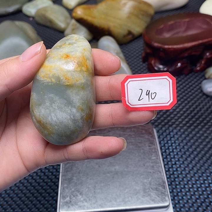 和田玉未镶嵌挂件290