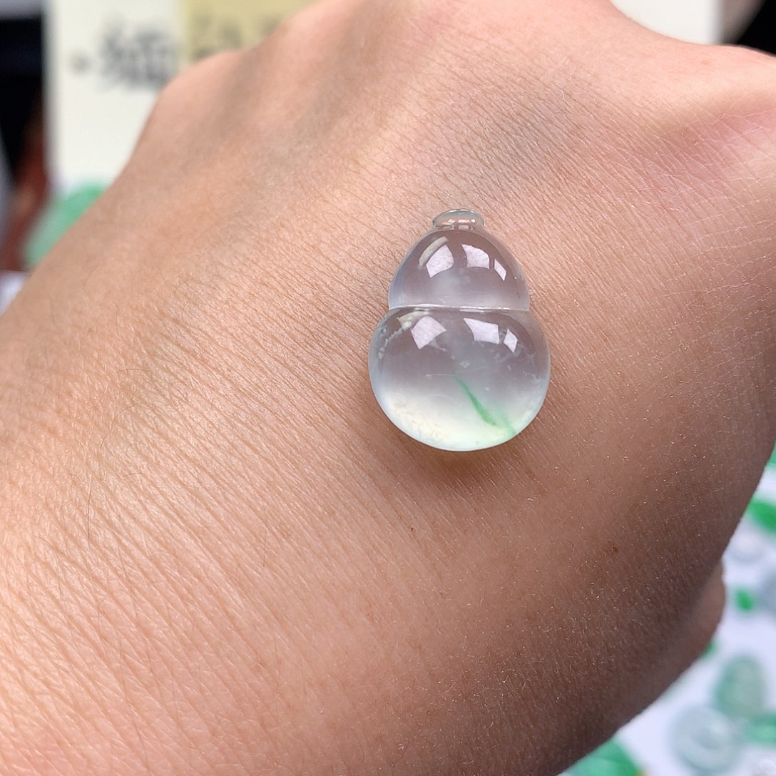 翡翠裸石缅甸天然A货翡翠冰种葫芦