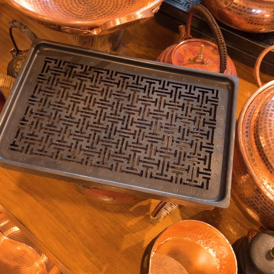 复古窗花壶承手工锻打工艺