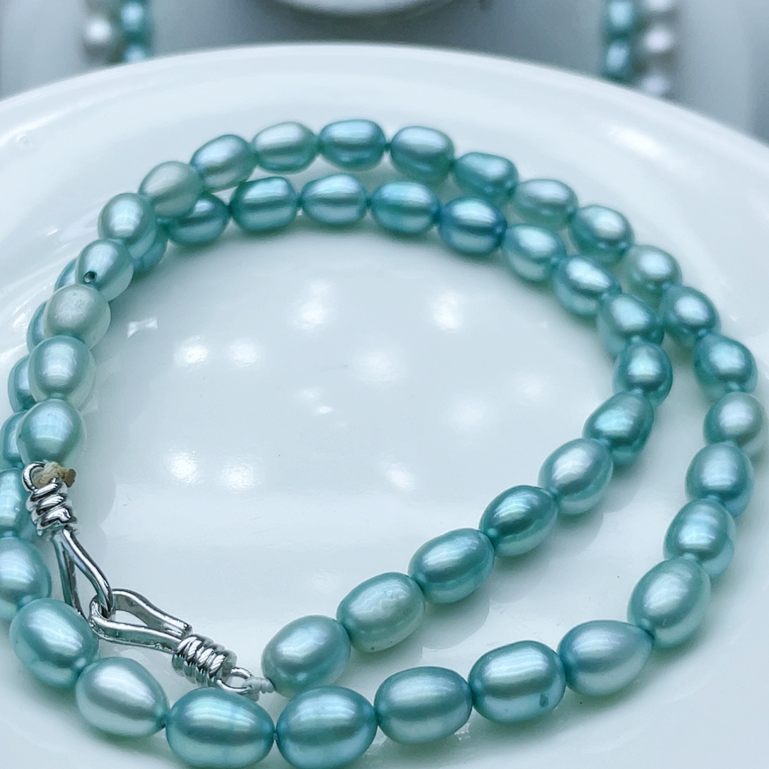 淡水珍珠颈饰钛钢