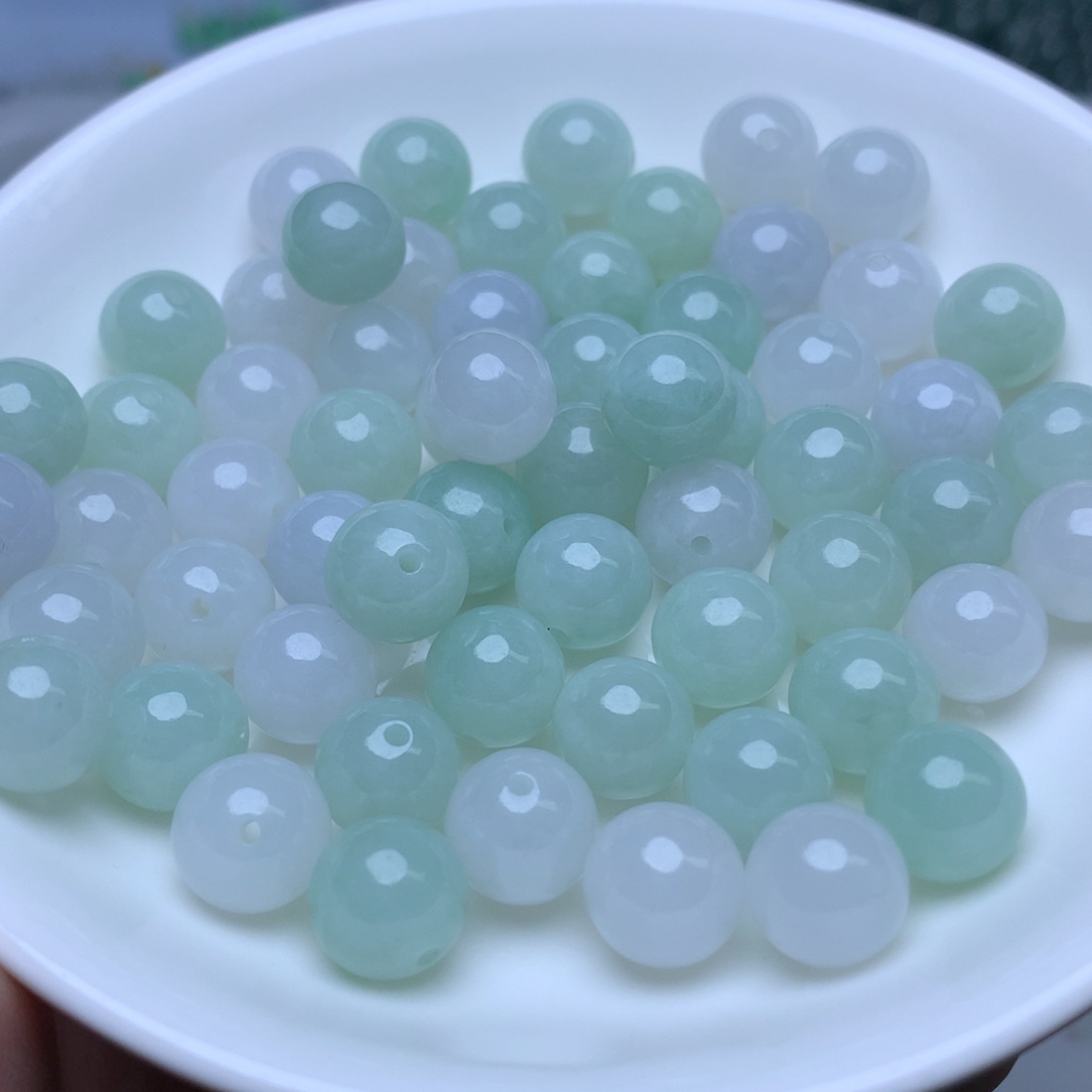 【闪购商品】翡翠手链未镶嵌卡10冰珠子3个