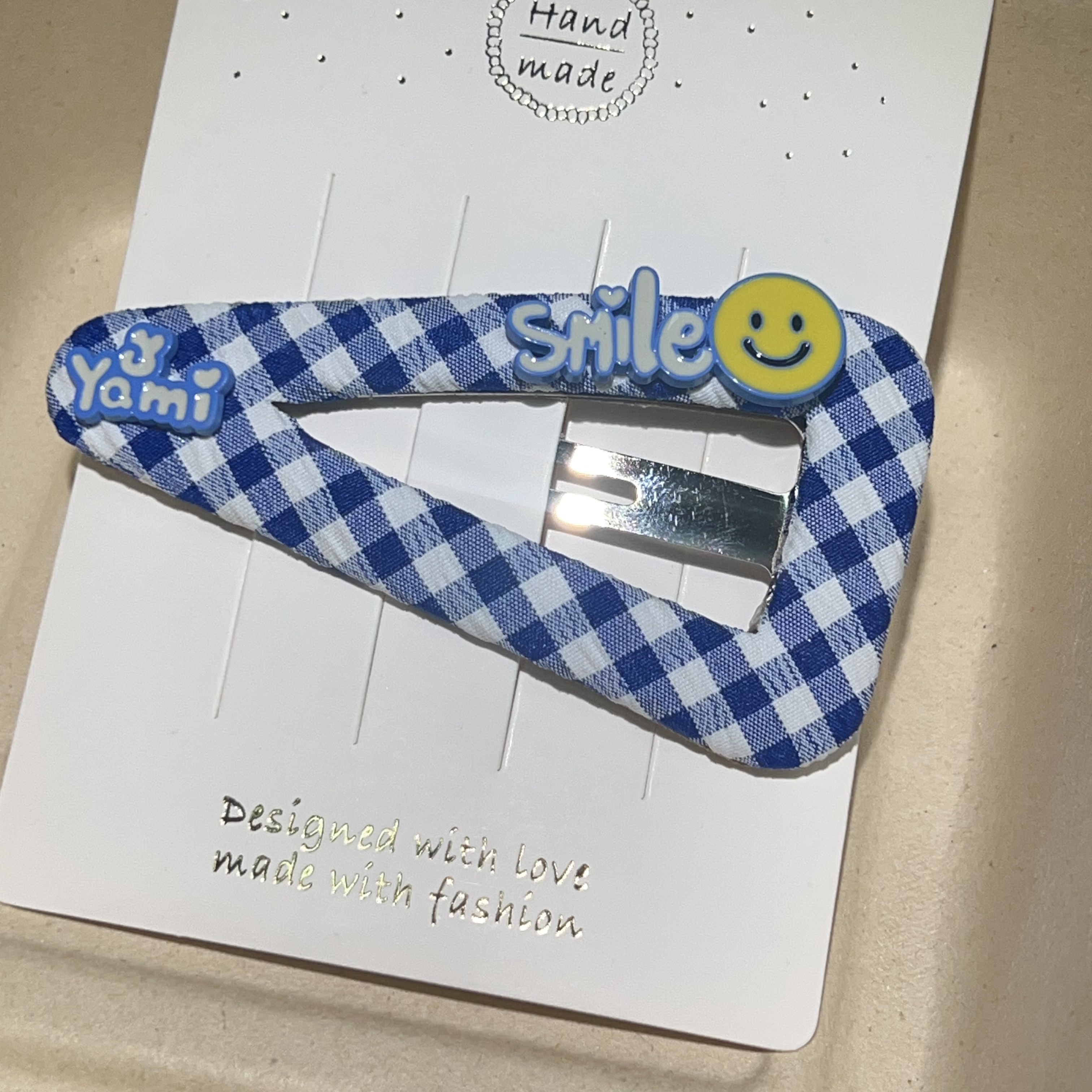 【颖彩家】K324三角掰掰夹一个对夹发饰边夹一对