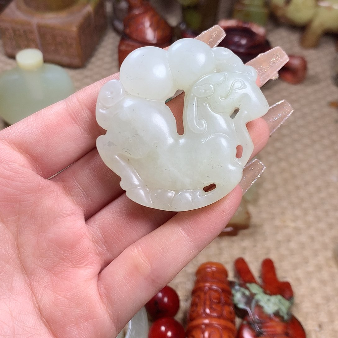 白玉菩提吊坠挂件