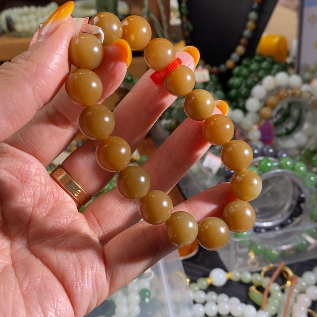 和田玉未镶嵌手链