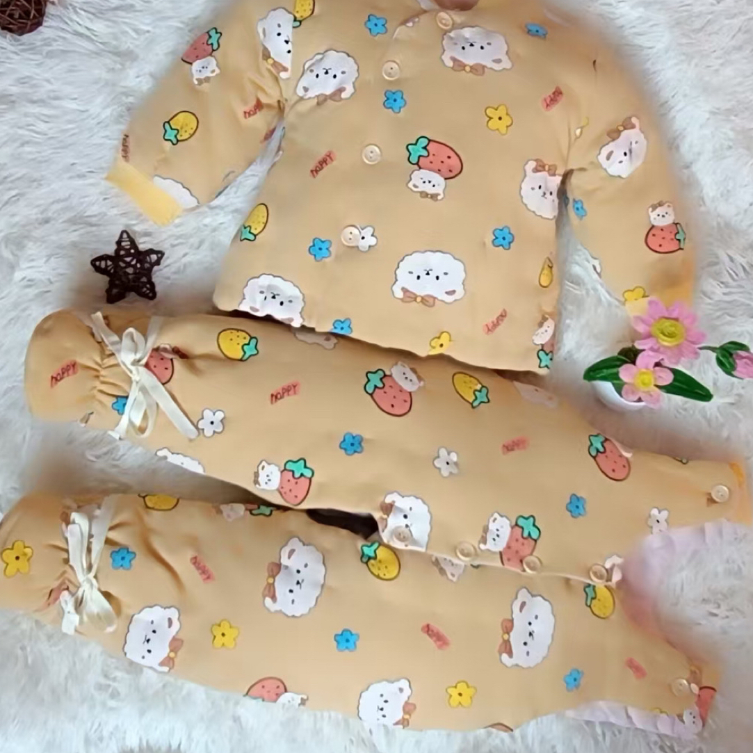 加厚款包脚棉衣套装