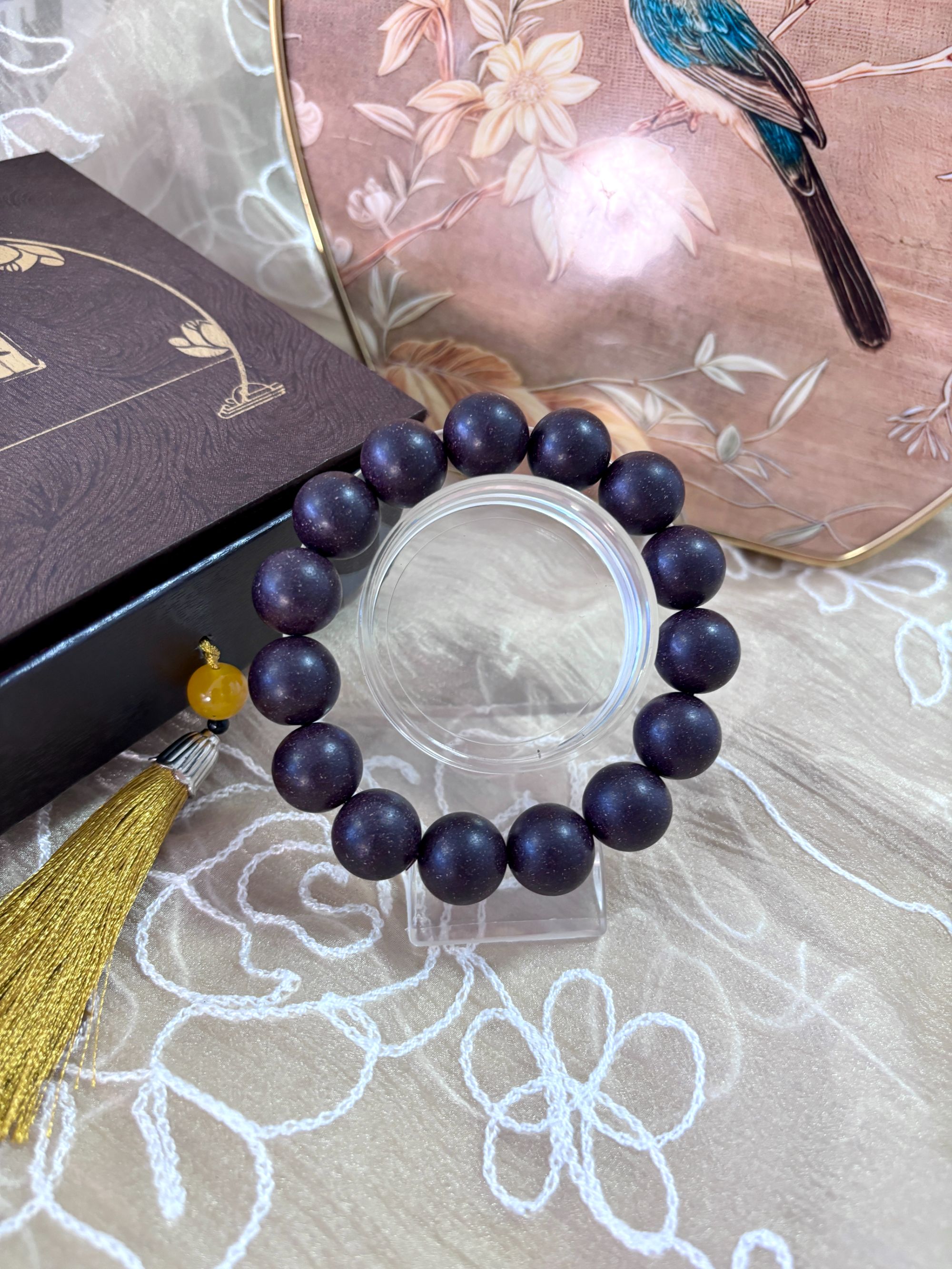 【紫气东来】古法含香珠手串