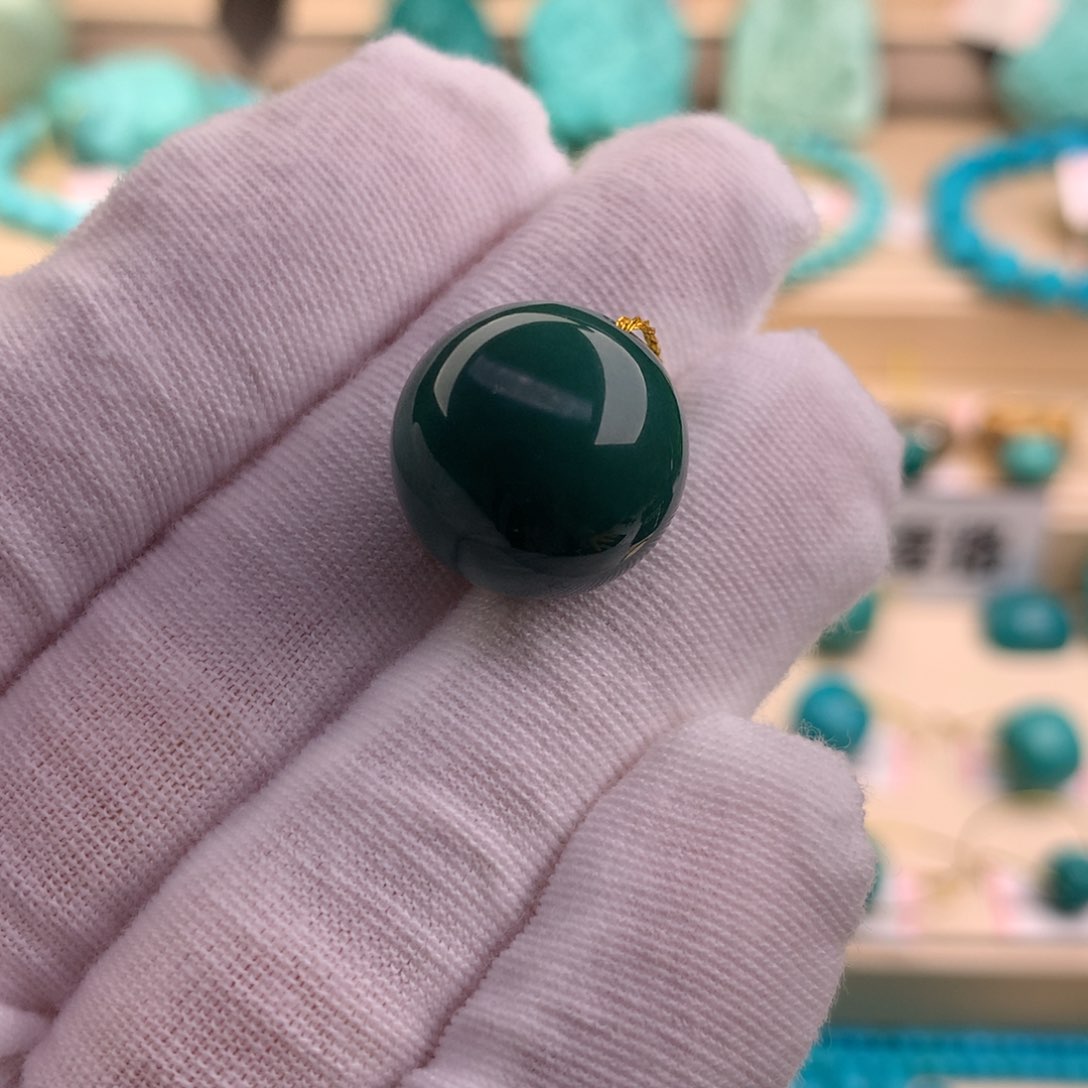 绿松石珠宝奇石未镶嵌15.8