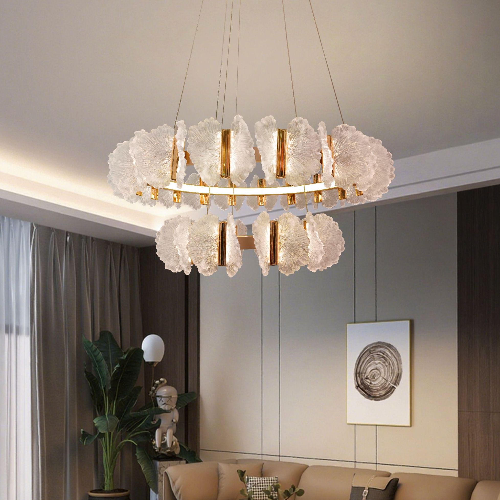 【聚美时尚】蝶恋花升级款 法式奶油轻奢创意简约餐厅客厅卧室吊灯