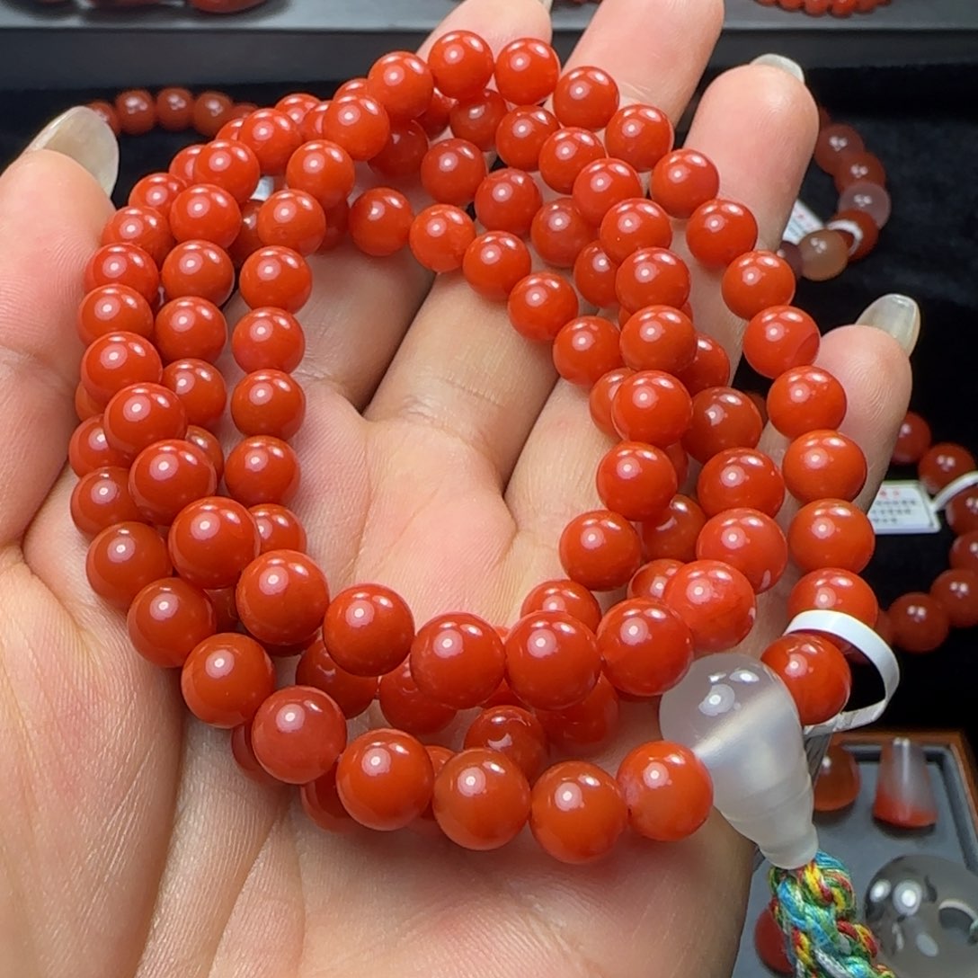 南红玛瑙未镶嵌手串