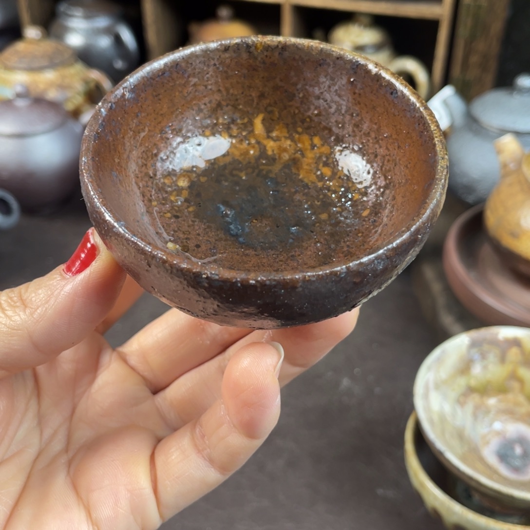 柴烧茶器主人杯杯