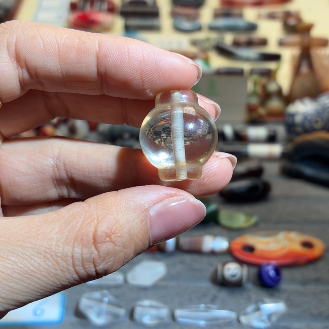 光***翼玛瑙/玉髓合金颈饰