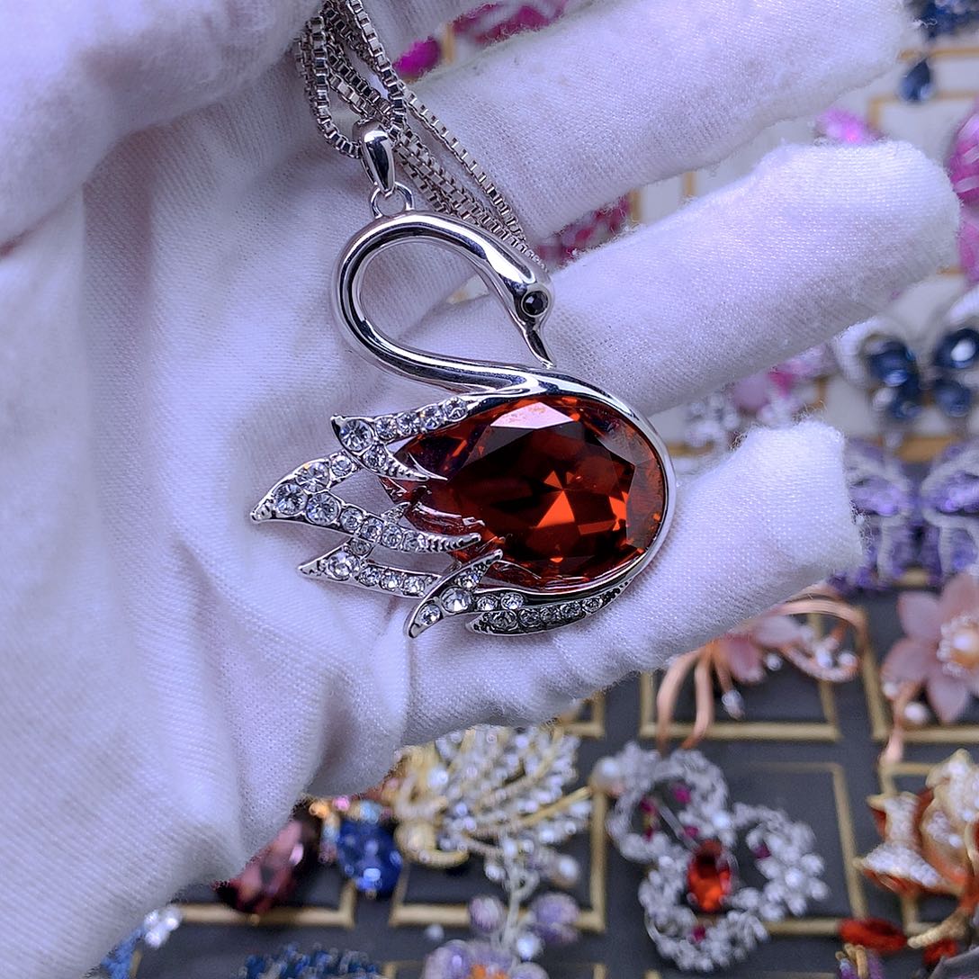 合成立方氧化锆铜施华毛衣链