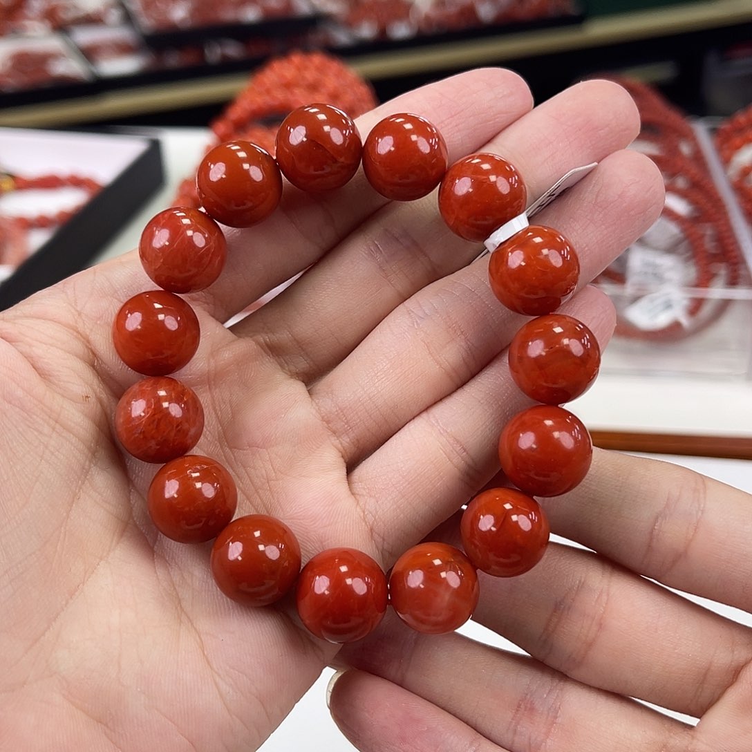 南红玛瑙川料单圈14未镶嵌