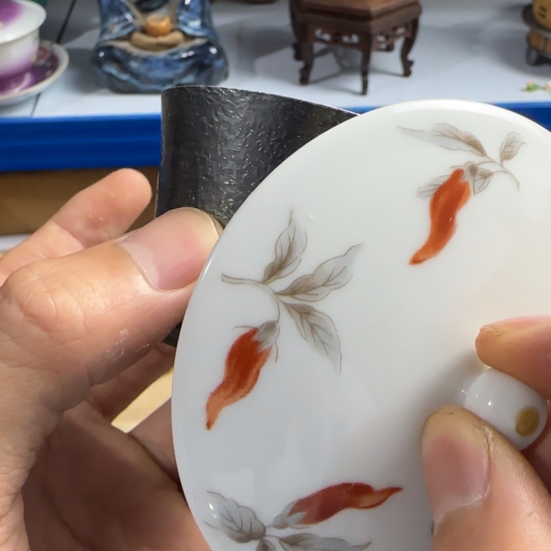 紫砂茶碗茶文化，现代古美树