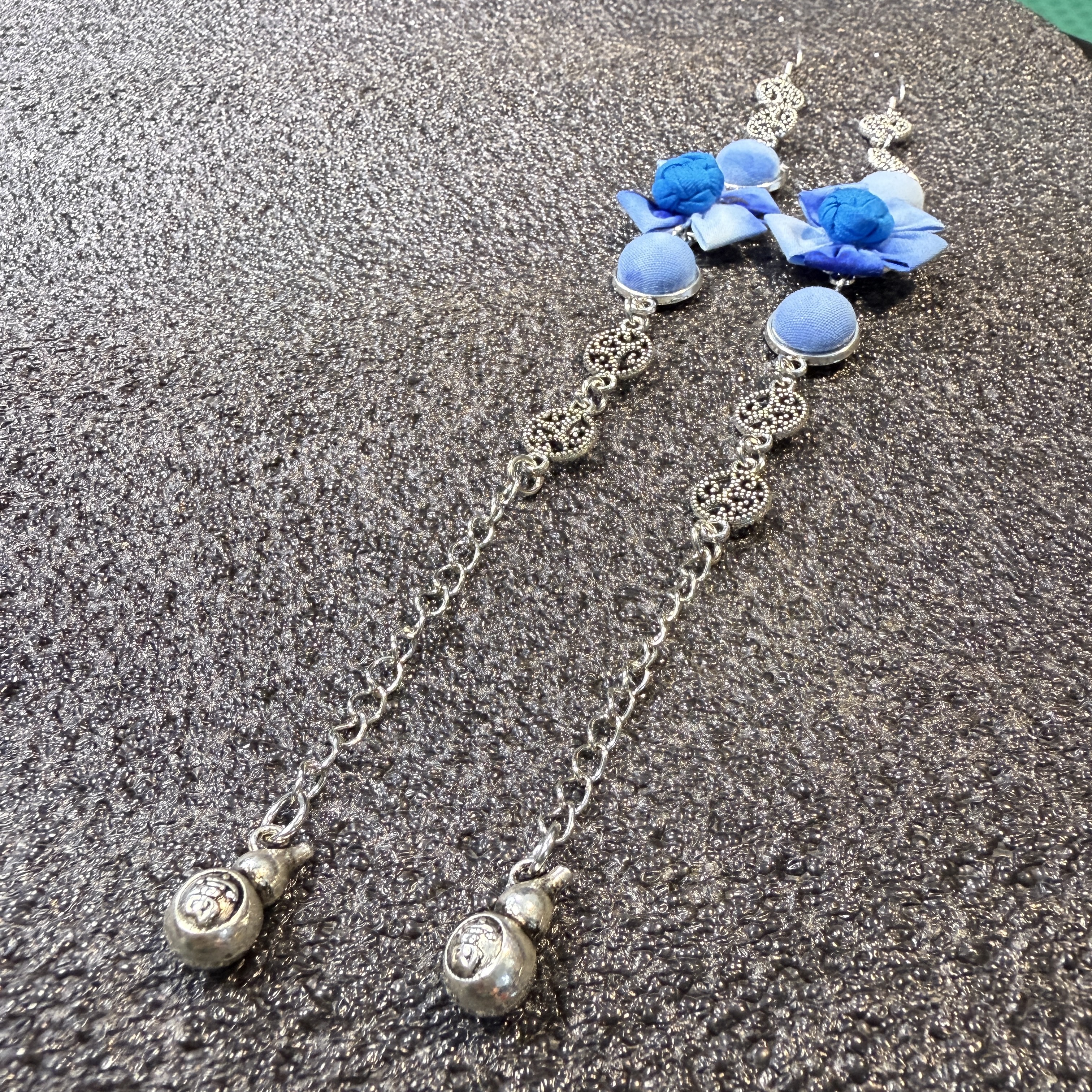 老银纯银纯手工刺绣民族风个性小众耳环