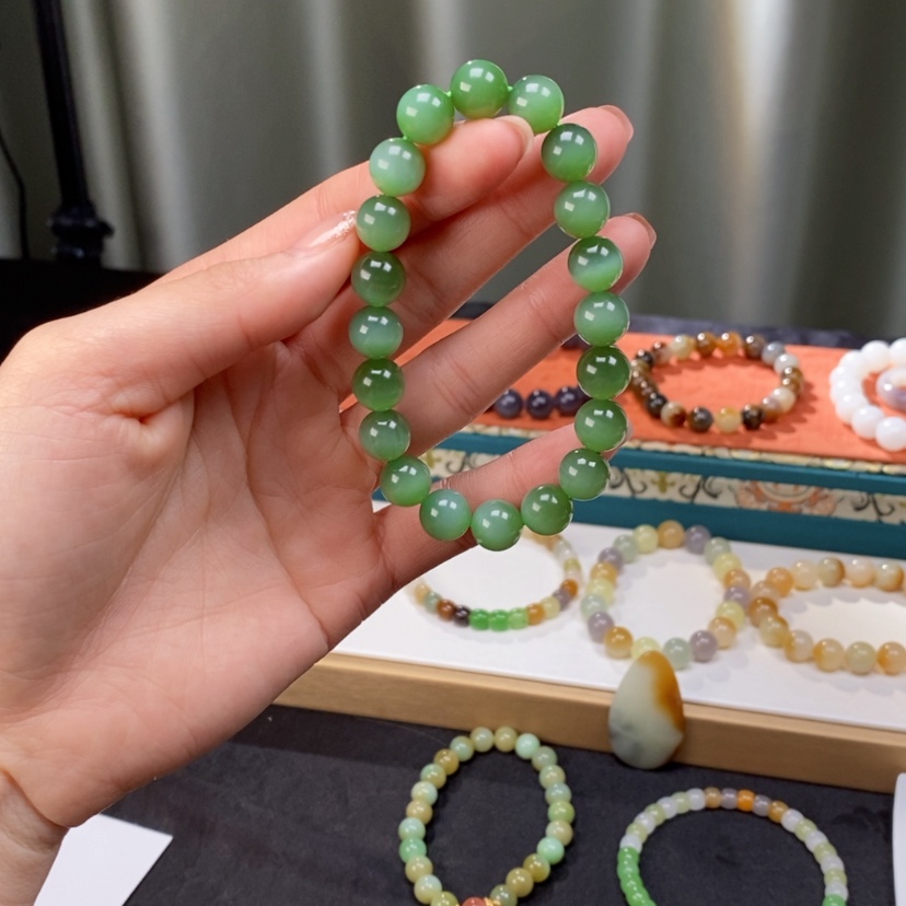 【闪购商品】未镶嵌手链和田玉（糖玉）实*