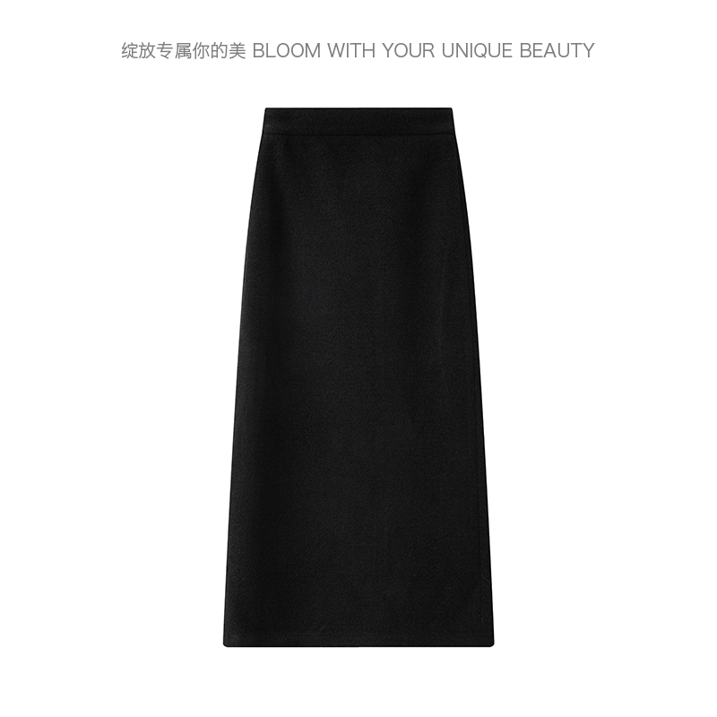 冬款上新 好看腰裙高腰收胯显腿长半身裙 B25D9273Y