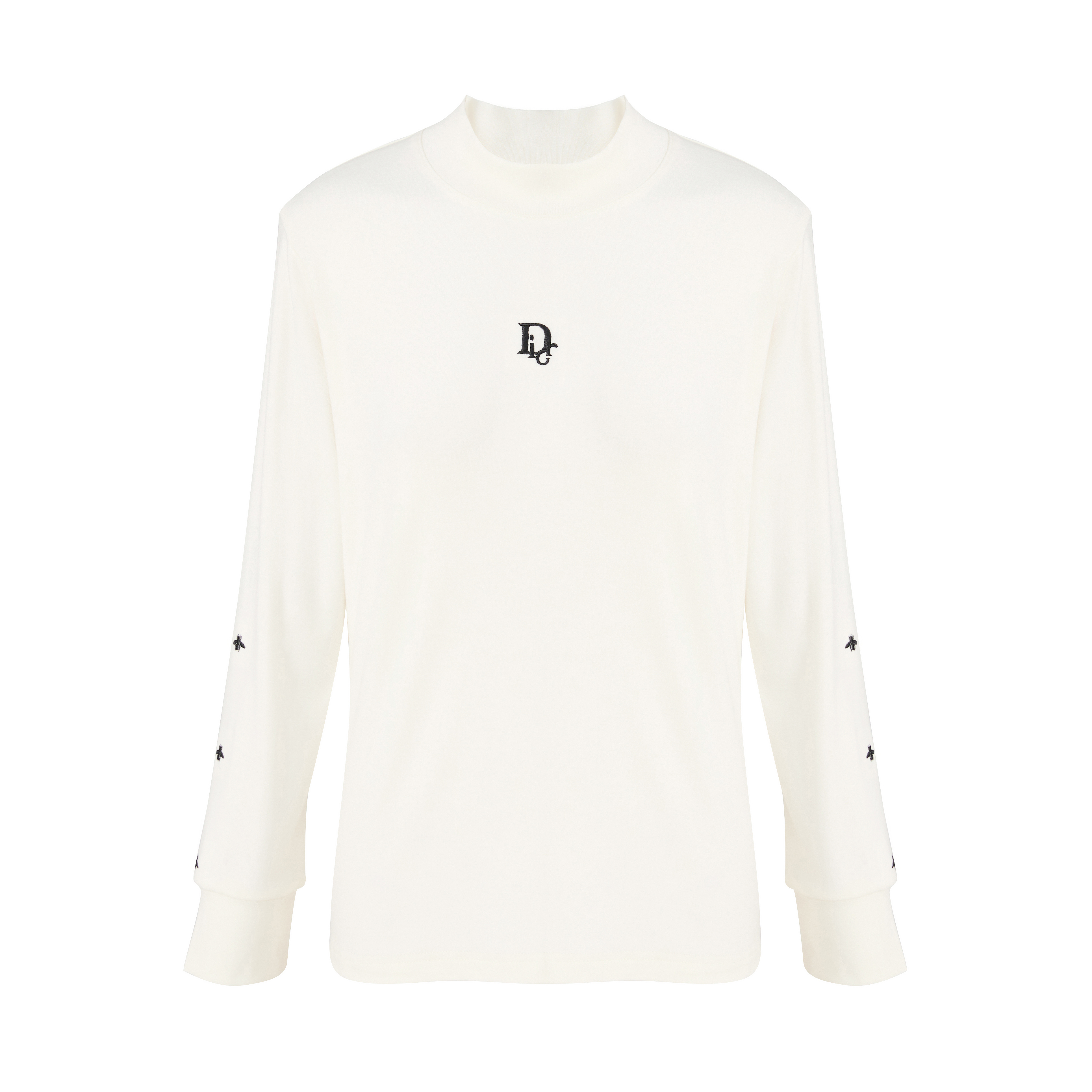 DIORA.RIM铭品圣迪奥秋冬刺绣长袖打底休闲百搭女款小蜜蜂半高领a