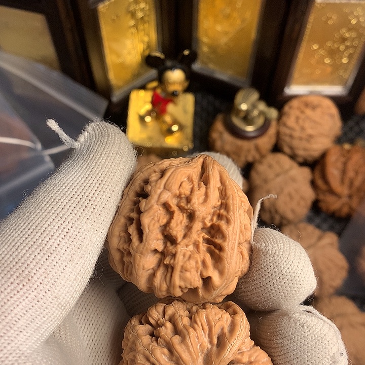 左***舫文玩核桃把件大粗筋