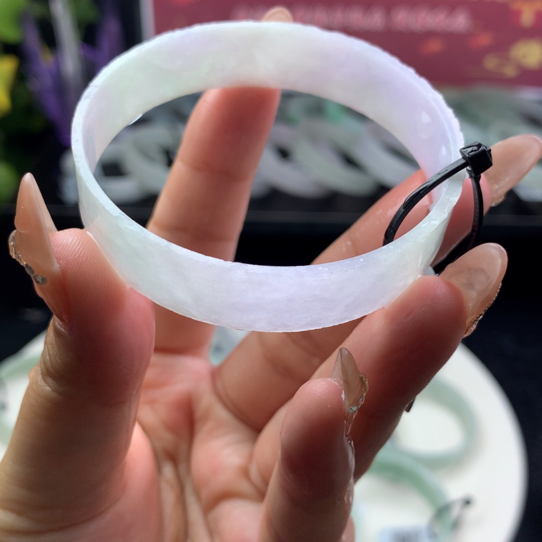 定制翡翠叮当镯未镶嵌54/55 